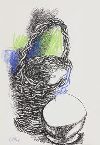 Renato Guttuso - Natura morta con cesto