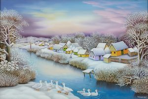 ivan Stefanek - Paesaggio invernale
