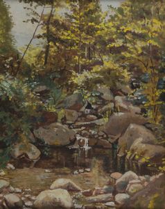 Anonimo - Ruscello nel bosco