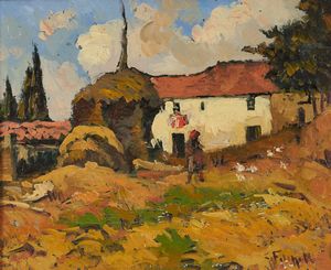 Cafiero Filippelli - Paesaggio con figura