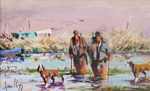 Mario Rombolini - Caccia in padule