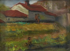 Enrico  Bardazzi - Case sul Bisenzio