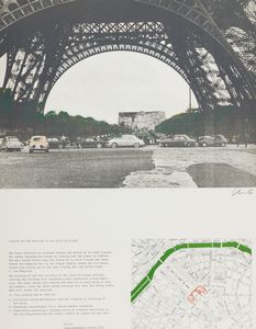 Christo - Packed building, Project for the Ecole Militarie