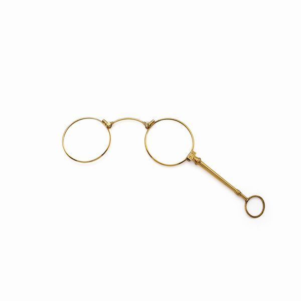 Antichi occhiali da teatro in oro giallo 14kt  - Asta Gioielli Orologi e Fashion Vintage - Associazione Nazionale - Case d'Asta italiane