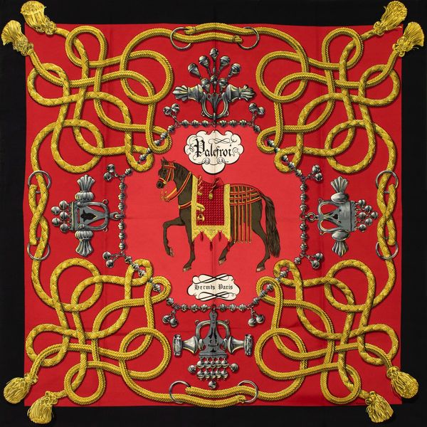 Hermes foulard vintage collezione Palefroi  - Asta Gioielli Orologi e Fashion Vintage - Associazione Nazionale - Case d'Asta italiane