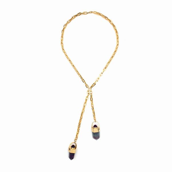 Saliscendi in oro giallo 18kt  - Asta Gioielli Orologi e Fashion Vintage - Associazione Nazionale - Case d'Asta italiane