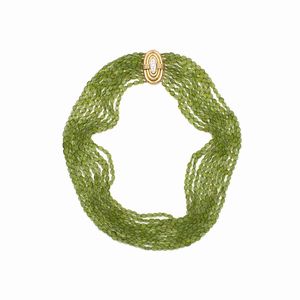 Bulgari collana peridoti  - Asta Gioielli Orologi e Fashion Vintage - Associazione Nazionale - Case d'Asta italiane