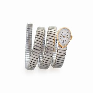 Bulgari bracciale orologio a serpente collezione Tubogas  - Asta Gioielli Orologi e Fashion Vintage - Associazione Nazionale - Case d'Asta italiane