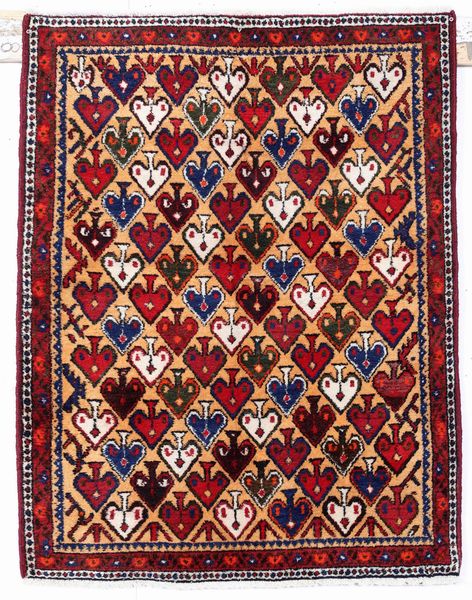 Tappeto Afshari, sud Persia met XX secolo  - Asta Tappeti - Associazione Nazionale - Case d'Asta italiane