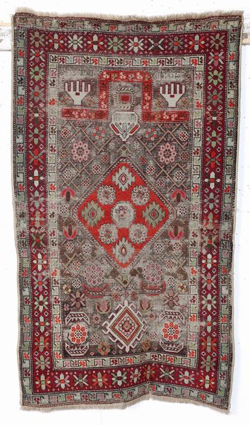 Preghiera Caucaso inizio XX secolo  - Asta Tappeti - Associazione Nazionale - Case d'Asta italiane