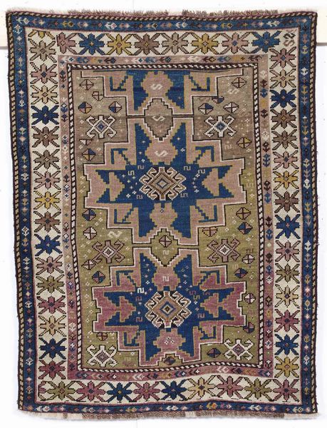 Tappeto Shirvan, Caucaso fine XIX inizio XX secolo  - Asta Tappeti - Associazione Nazionale - Case d'Asta italiane