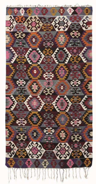 Kilim Ushak. Anatolia, met XX secolo  - Asta Tappeti - Associazione Nazionale - Case d'Asta italiane