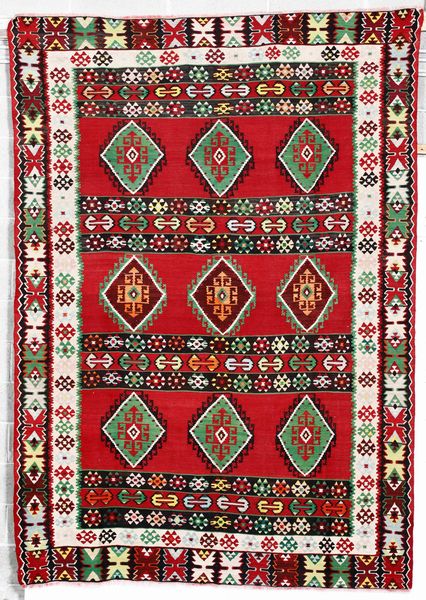 Kilim Persia inizio XX secolo  - Asta Tappeti - Associazione Nazionale - Case d'Asta italiane