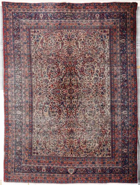 Tappeto Horasan, Persia inizio XX secolo  - Asta Tappeti - Associazione Nazionale - Case d'Asta italiane