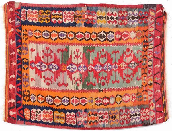 Kilim Konya, Anatolia inizio XX secolo  - Asta Tappeti - Associazione Nazionale - Case d'Asta italiane