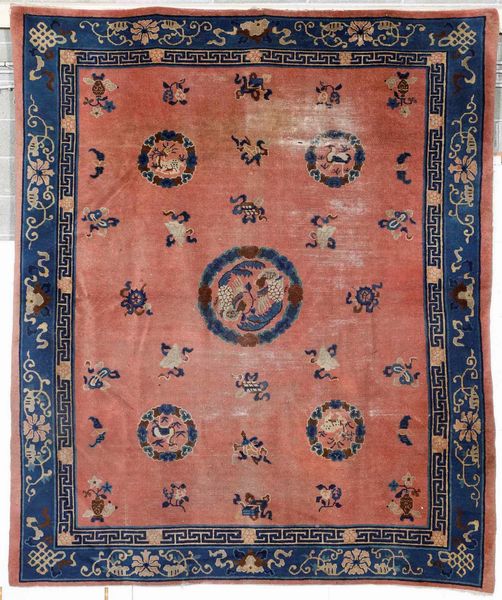 Tappeto Cinese inizio XX secolo  - Asta Tappeti - Associazione Nazionale - Case d'Asta italiane