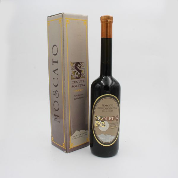 MOSCATO DELLA PROVINCIA DI SASSARI 1992, SOLETTA  - Asta VINI E DISTILLATI PREGIATI E DA COLLEZIONE - Associazione Nazionale - Case d'Asta italiane