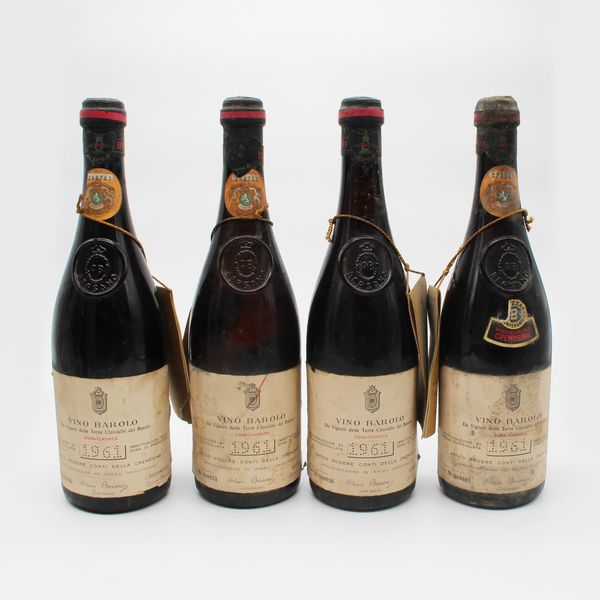 BAROLO CONTI DELLA CREMOSINA 1961, BERSANO  - Asta VINI E DISTILLATI PREGIATI E DA COLLEZIONE - Associazione Nazionale - Case d'Asta italiane
