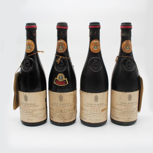BAROLO CONTI DELLA CREMOSINA 1961, BERSANO  - Asta VINI E DISTILLATI PREGIATI E DA COLLEZIONE - Associazione Nazionale - Case d'Asta italiane
