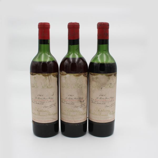 CHATEAU MOUTON BARON PHILIPPE 1960, PHILIPPE DE ROTHSCHILD  - Asta VINI E DISTILLATI PREGIATI E DA COLLEZIONE - Associazione Nazionale - Case d'Asta italiane