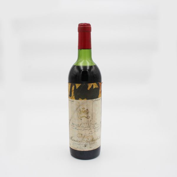 POUILLAC AOC 1974, CHATEAU MOUTON ROTHSCHILD  - Asta VINI E DISTILLATI PREGIATI E DA COLLEZIONE - Associazione Nazionale - Case d'Asta italiane