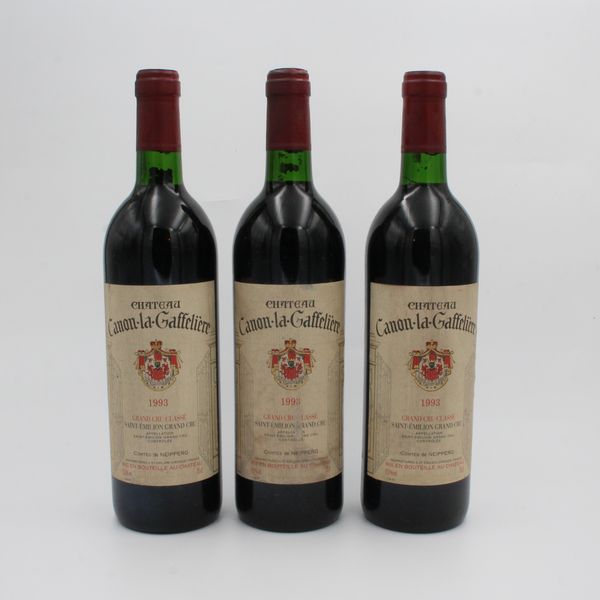 SAINT-EMILION AOC CHATEAU CANON-LA-GAFFELIERE 1993  - Asta VINI E DISTILLATI PREGIATI E DA COLLEZIONE - Associazione Nazionale - Case d'Asta italiane