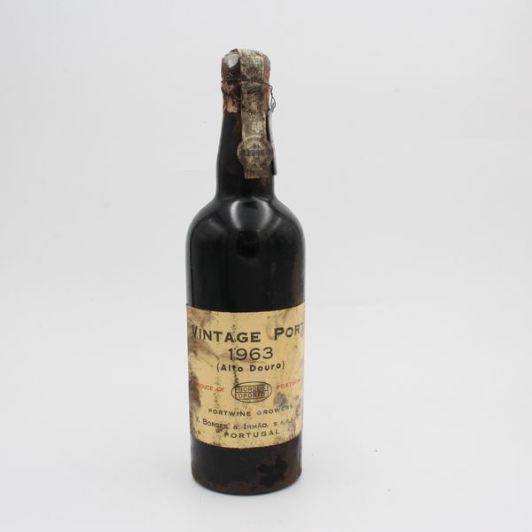 VINTAGE PORT 1963 (ALTO DOURO), BORGES & IRMAO  - Asta VINI E DISTILLATI PREGIATI E DA COLLEZIONE - Associazione Nazionale - Case d'Asta italiane