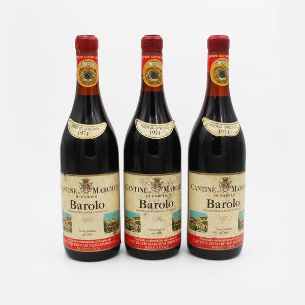 BAROLO DOC 1974, MARCHESI DI BAROLO  - Asta VINI E DISTILLATI PREGIATI E DA COLLEZIONE - Associazione Nazionale - Case d'Asta italiane