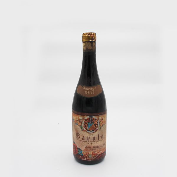 BAROLO RISERVA 1957, CARLO RINALDI  - Asta VINI E DISTILLATI PREGIATI E DA COLLEZIONE - Associazione Nazionale - Case d'Asta italiane
