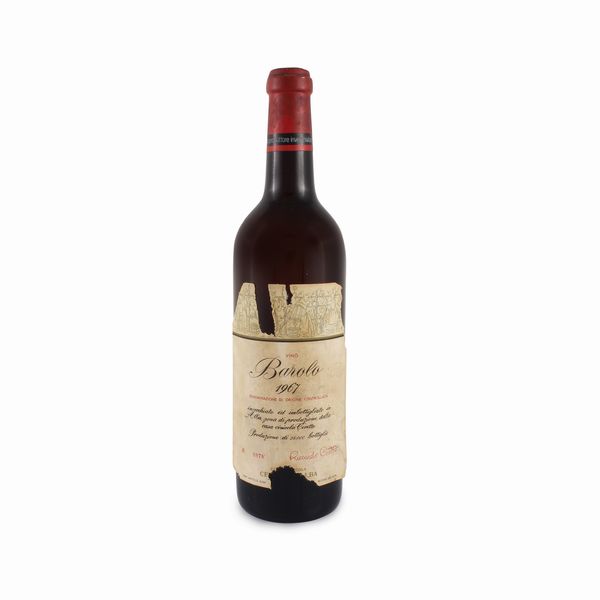 BAROLO DOC 1967, CERETTO  - Asta VINI E DISTILLATI PREGIATI E DA COLLEZIONE - Associazione Nazionale - Case d'Asta italiane