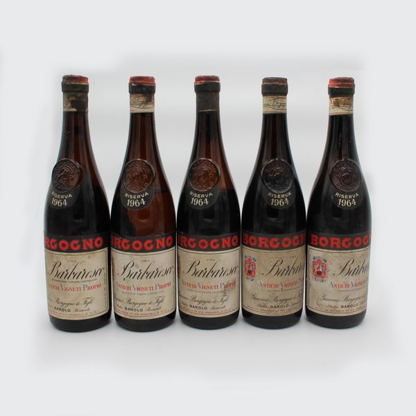 BARBARESCO DOC 1964, BORGOGNO  - Asta VINI E DISTILLATI PREGIATI E DA COLLEZIONE - Associazione Nazionale - Case d'Asta italiane