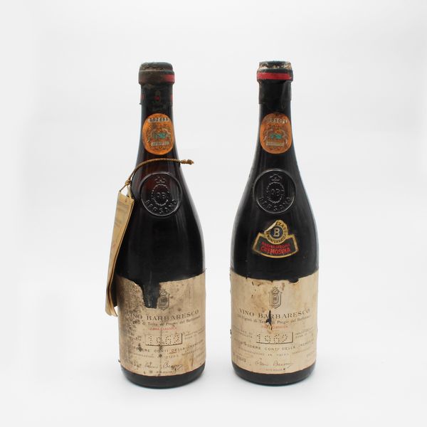 BARBARESCO CONTI DELLA CREMOSINA 1962, BERSANO  - Asta VINI E DISTILLATI PREGIATI E DA COLLEZIONE - Associazione Nazionale - Case d'Asta italiane