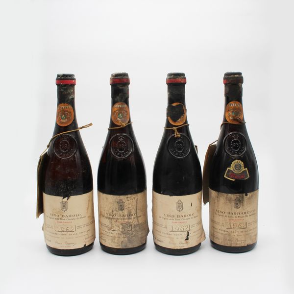 BAROLO E BARBARESCO CONTI DELLA CREMOSINA 1962, BERSANO  - Asta VINI E DISTILLATI PREGIATI E DA COLLEZIONE - Associazione Nazionale - Case d'Asta italiane