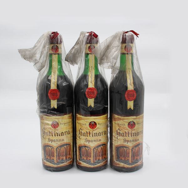 GATTINARA 1958, VALSESIA A. VINI  - Asta VINI E DISTILLATI PREGIATI E DA COLLEZIONE - Associazione Nazionale - Case d'Asta italiane