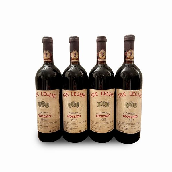 VALTELLINA SFORZATO TRE LEGHE DOC 1983, ENOLOGICA VALTELLINESE  - Asta VINI E DISTILLATI PREGIATI E DA COLLEZIONE - Associazione Nazionale - Case d'Asta italiane