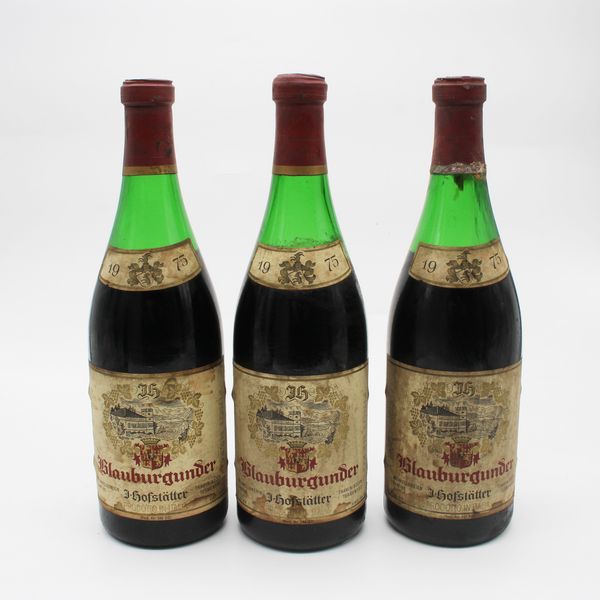 BLAUBURGUNDER ALTO ADIGE DOC 1975, J. HOFFSTATTER  - Asta VINI E DISTILLATI PREGIATI E DA COLLEZIONE - Associazione Nazionale - Case d'Asta italiane