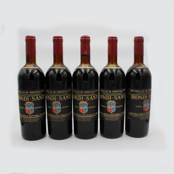 BRUNELLO DI MONTALCINO DOC 1979, BIONDI SANTI  - Asta VINI E DISTILLATI PREGIATI E DA COLLEZIONE - Associazione Nazionale - Case d'Asta italiane
