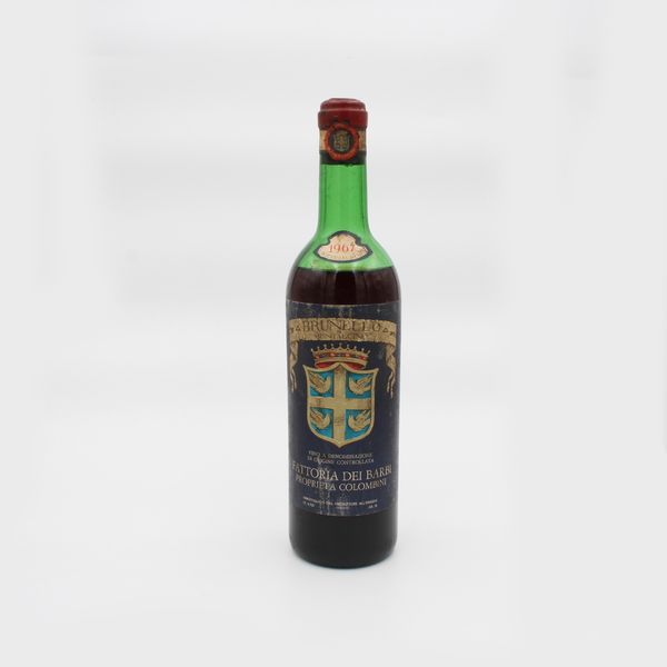 BRUNELLO DI MONTALCINO DOC 1967, FATTORIA DEI BARBI  - Asta VINI E DISTILLATI PREGIATI E DA COLLEZIONE - Associazione Nazionale - Case d'Asta italiane