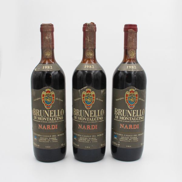 BRUNELLO DI MONTALCINO DOCG 1982, NARDI  - Asta VINI E DISTILLATI PREGIATI E DA COLLEZIONE - Associazione Nazionale - Case d'Asta italiane