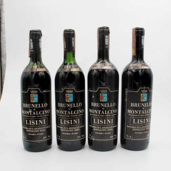 BRUNELLO DI MONTALCINO DOCG 1982, LISINI  - Asta VINI E DISTILLATI PREGIATI E DA COLLEZIONE - Associazione Nazionale - Case d'Asta italiane