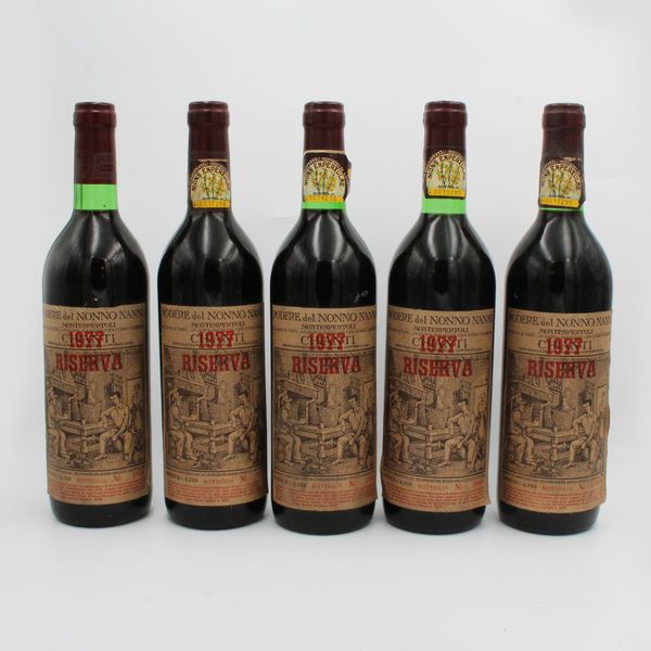 CHIANTI RISERVA 1977, PODERE DEL NONNO NANNI  - Asta VINI E DISTILLATI PREGIATI E DA COLLEZIONE - Associazione Nazionale - Case d'Asta italiane
