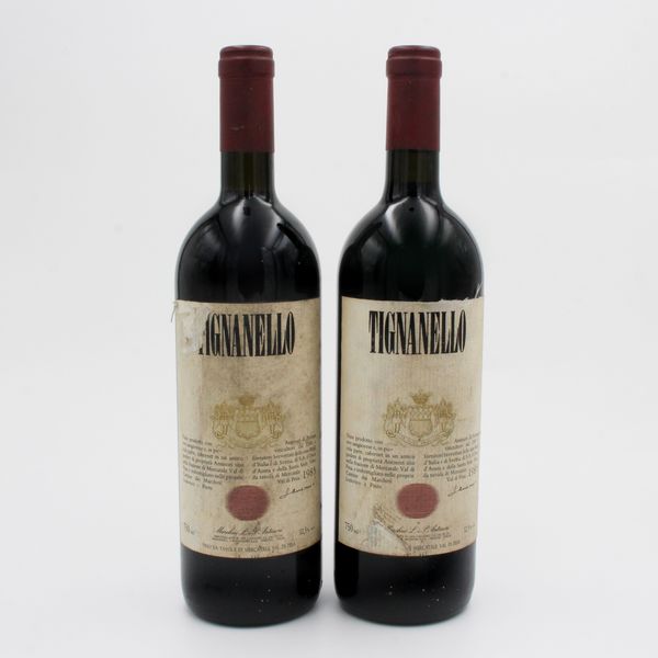 TIGNANELLO 1985, MARCHESI ANTINORI  - Asta VINI E DISTILLATI PREGIATI E DA COLLEZIONE - Associazione Nazionale - Case d'Asta italiane