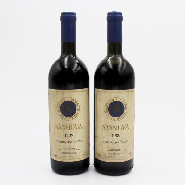 SASSICAIA 1989, TENUTA SAN GUIDO  - Asta VINI E DISTILLATI PREGIATI E DA COLLEZIONE - Associazione Nazionale - Case d'Asta italiane