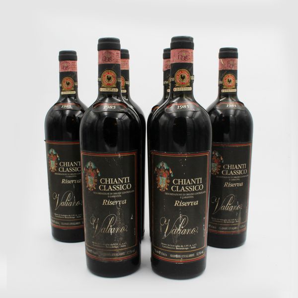 CHIANTI CLASSICO DOCG VALIANO RISERVA 1985, I.SV.A.  - Asta VINI E DISTILLATI PREGIATI E DA COLLEZIONE - Associazione Nazionale - Case d'Asta italiane