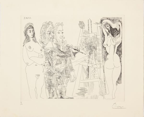 PABLO PICASSO (Malaga, 1881 - Mougins, 1973)  5.5.68.II, 1968  - Asta ARTE MODERNA, CONTEMPORANEA E DIPINTI DEL XIX SECOLO - Associazione Nazionale - Case d'Asta italiane