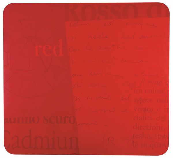 FAUSTO BERTASA (Bergamo, 1953)  Red Pad, 2002  - Asta ARTE MODERNA, CONTEMPORANEA E DIPINTI DEL XIX SECOLO - Associazione Nazionale - Case d'Asta italiane