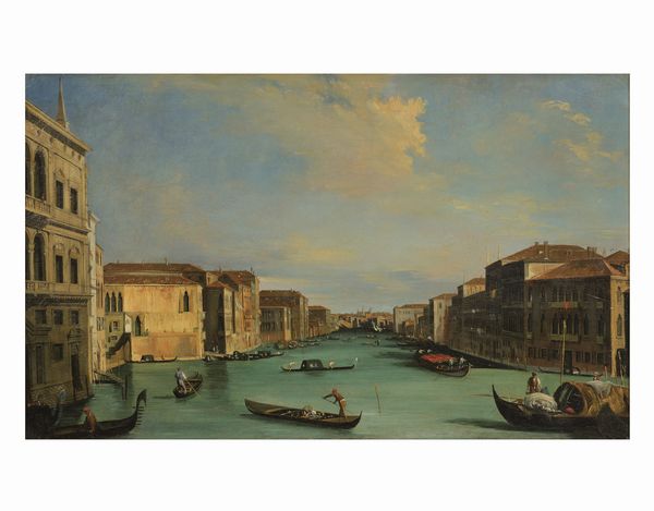 GIUSEPPE BERNARDINO BISON  (Palmanova, 1762 - Milano, 1844)  Il Canal Grande  - Asta ARTE MODERNA, CONTEMPORANEA E DIPINTI DEL XIX SECOLO - Associazione Nazionale - Case d'Asta italiane