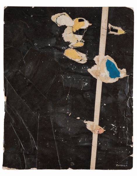 MIMMO ROTELLA (Catanzaro, 1918 - Milano, 2006)  Senza titolo, 1953  - Asta ARTE MODERNA, CONTEMPORANEA E DIPINTI DEL XIX SECOLO - Associazione Nazionale - Case d'Asta italiane