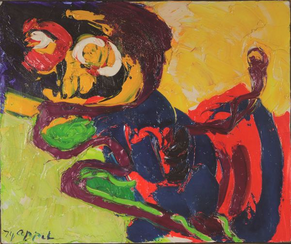 KAREL APPEL (Amsterdam, 1921 - Zurigo, 2006)  Chat Libre, New York, 1974  - Asta ARTE MODERNA, CONTEMPORANEA E DIPINTI DEL XIX SECOLO - Associazione Nazionale - Case d'Asta italiane