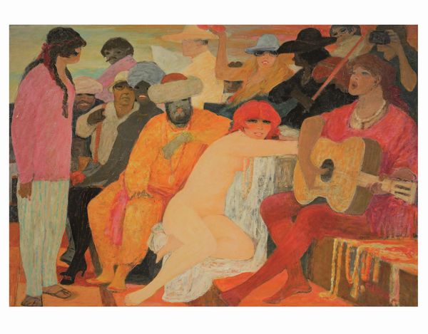 Fiume : SALVATORE FIUME (Comiso, 1915 - Milano, 1997)  Piazza di Spagna, met anni settanta  - Asta ARTE MODERNA, CONTEMPORANEA E DIPINTI DEL XIX SECOLO - Associazione Nazionale - Case d'Asta italiane
